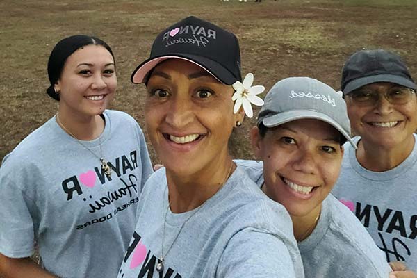 image of Raynor crewmembers at cancer walk